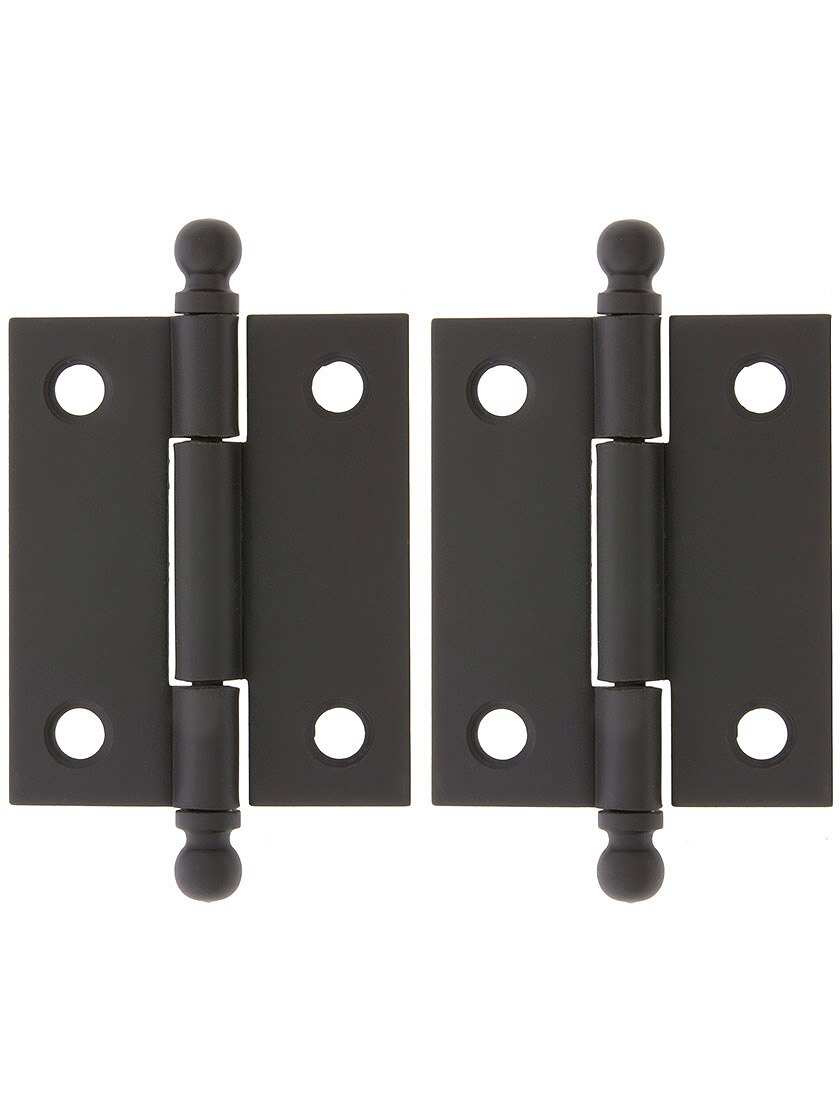Pair of Loose Pin Plated Steel Hinges 1 15/16" x 1 5/8